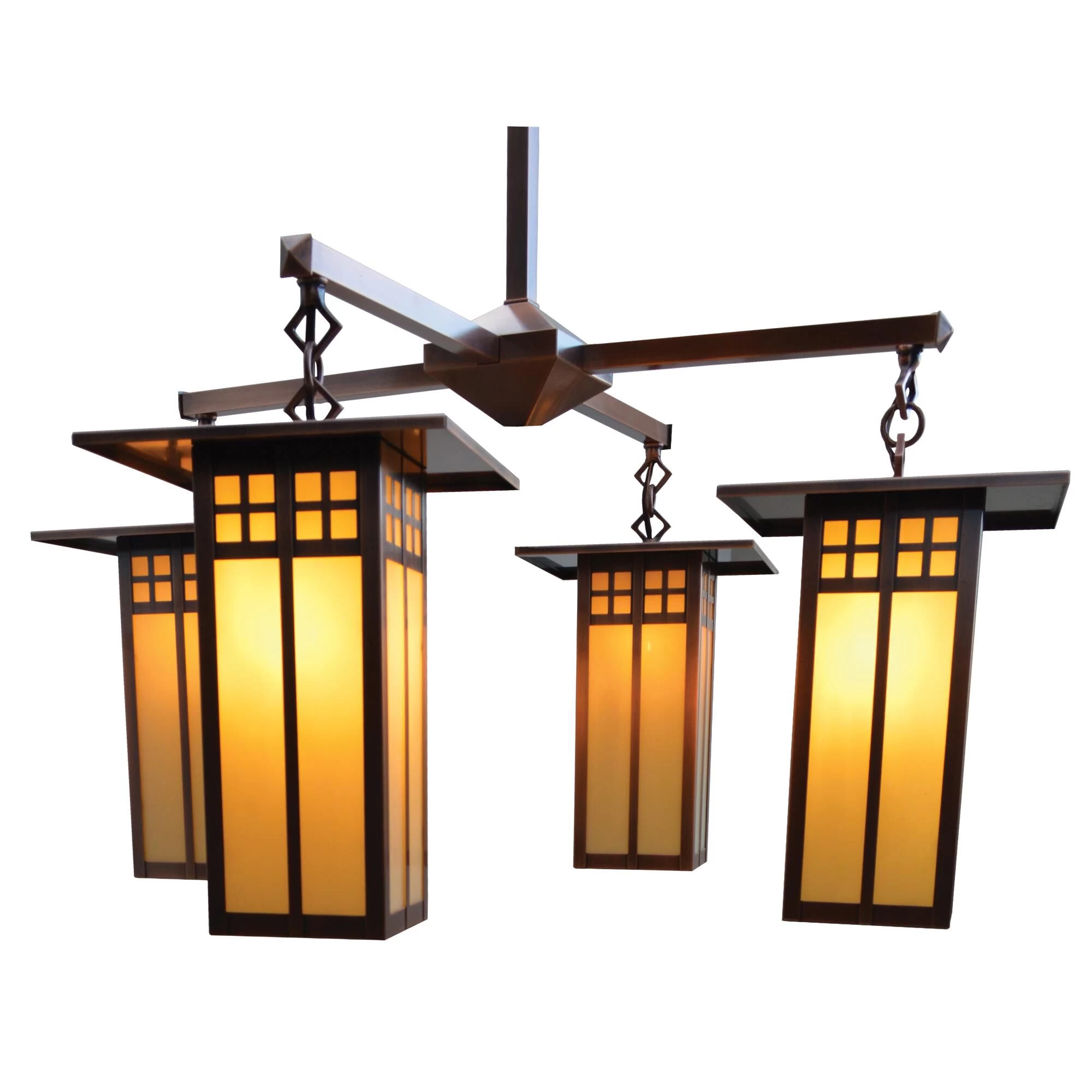 Glasgow 33 Inch 4 Light Chandelier By Arroyo Craftsman