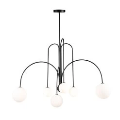 Comet 31 Inch 6 Light LED Chandelier By Artcraft