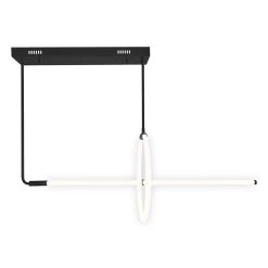 CWI Lighting Hoops 40 Inch LED Linear Suspension Light