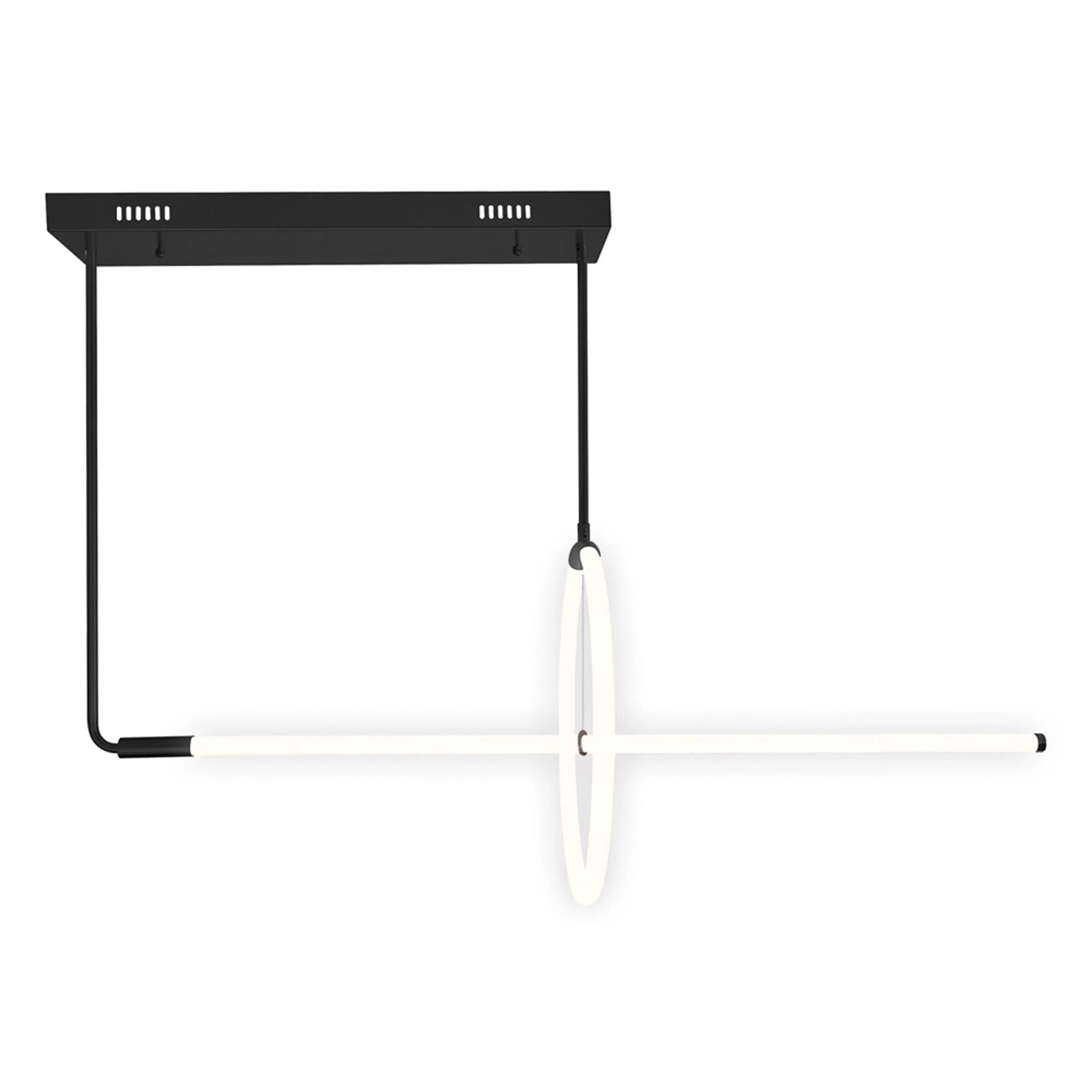 CWI Lighting Hoops 40 Inch LED Linear Suspension Light