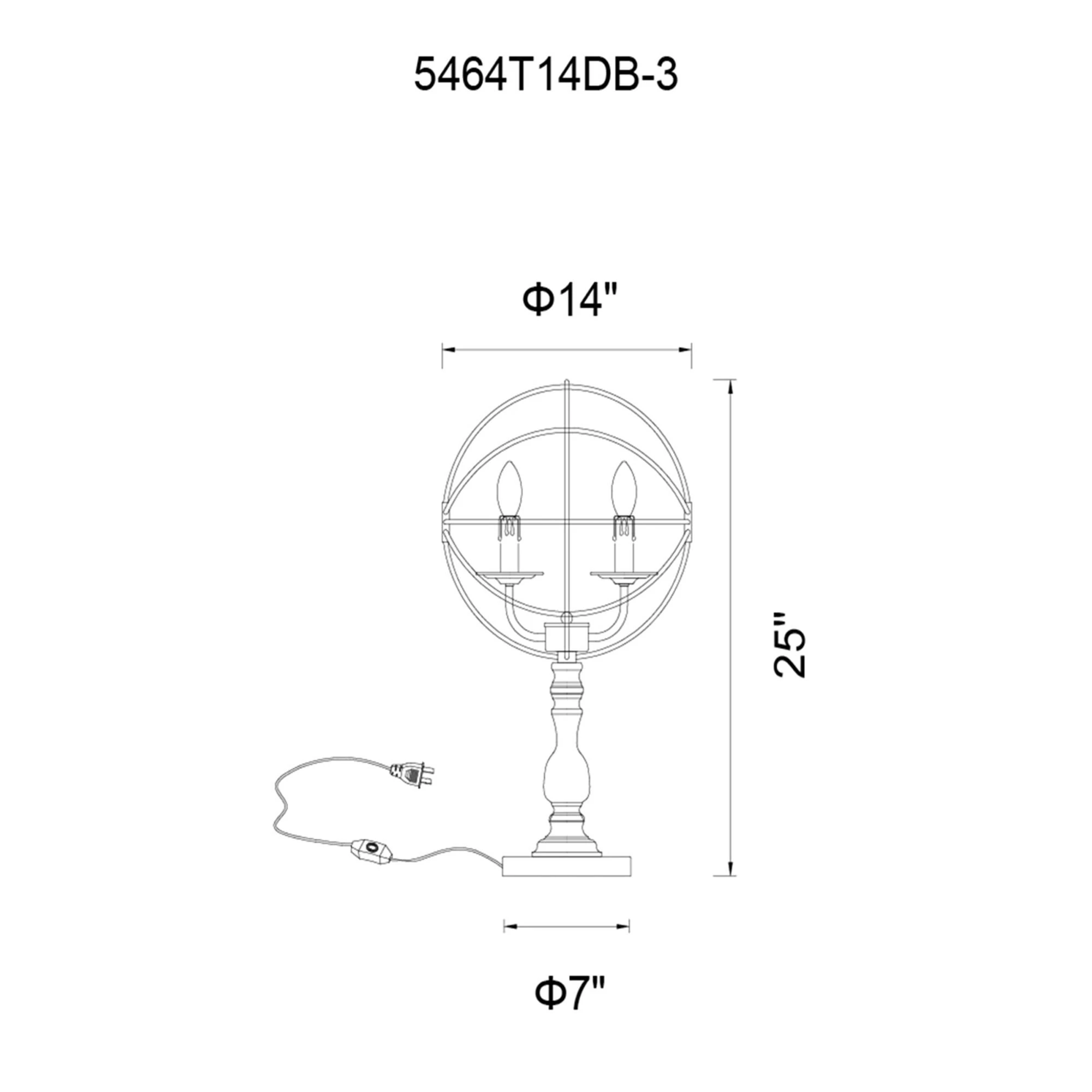 Arza 25 Inch Table Lamp By CWI Lighting - Image 2