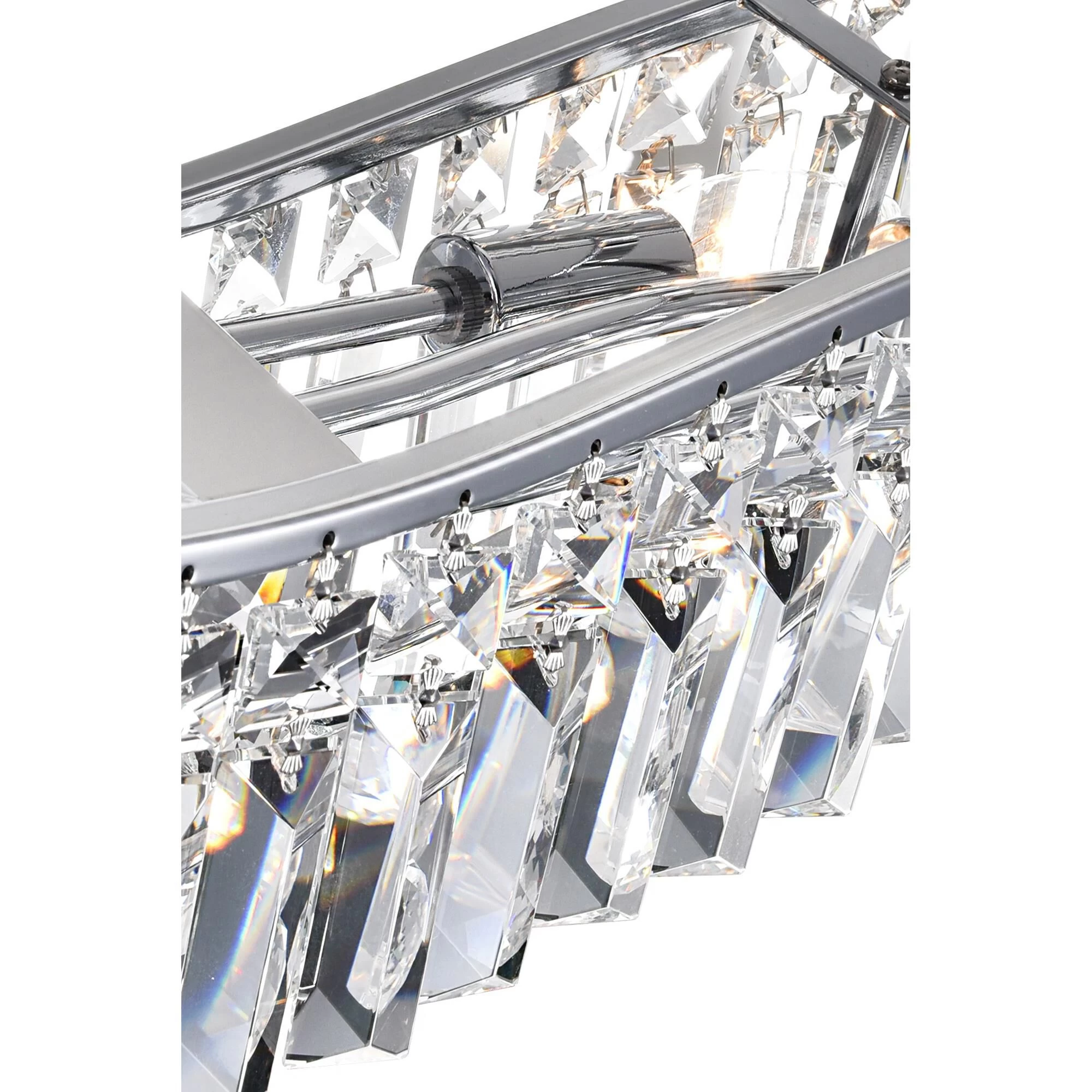 Glamorous 30 Inch 5 Light Linear Suspension Light By CWI Lighting - Image 3