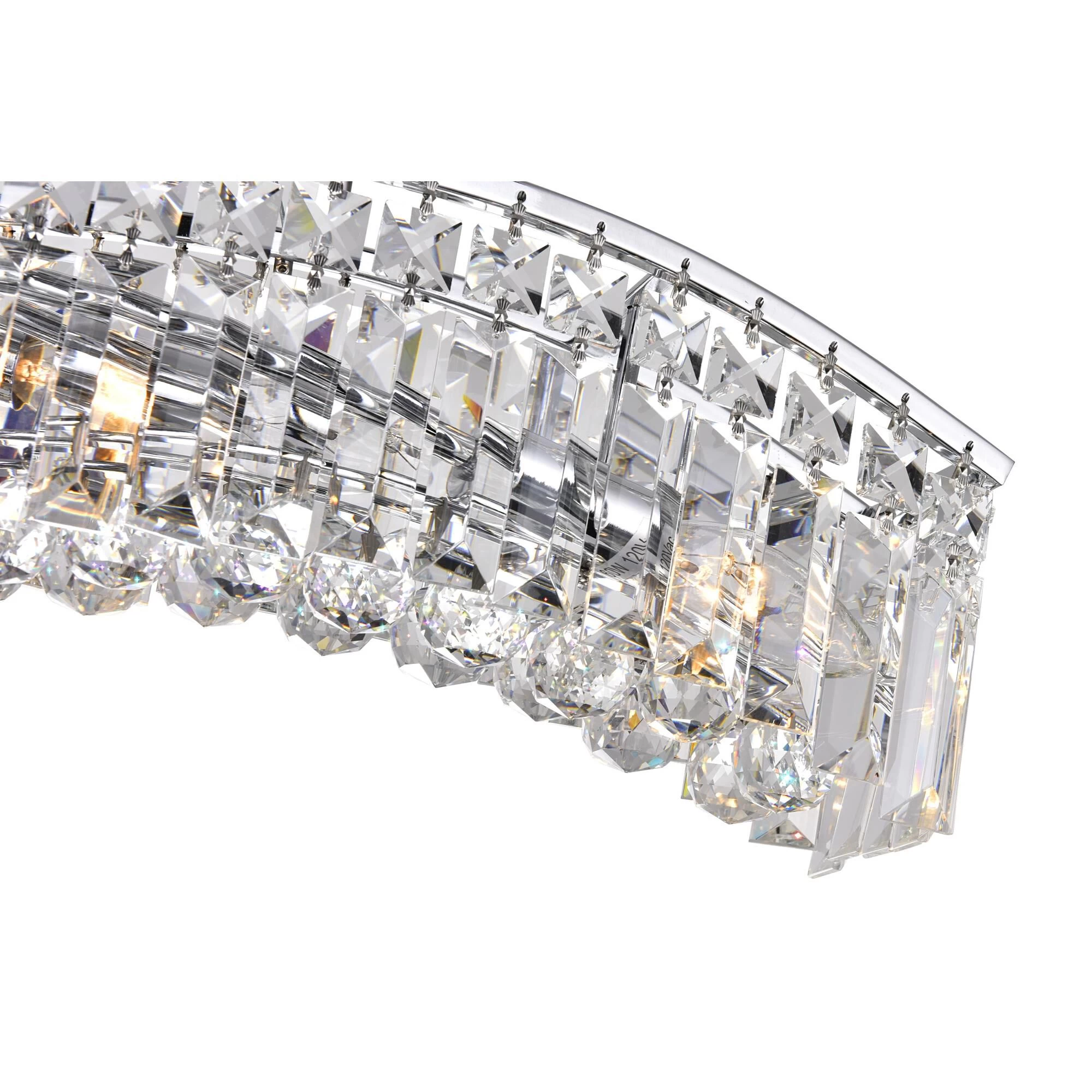 Glamorous 30 Inch 5 Light Linear Suspension Light By CWI Lighting - Image 2