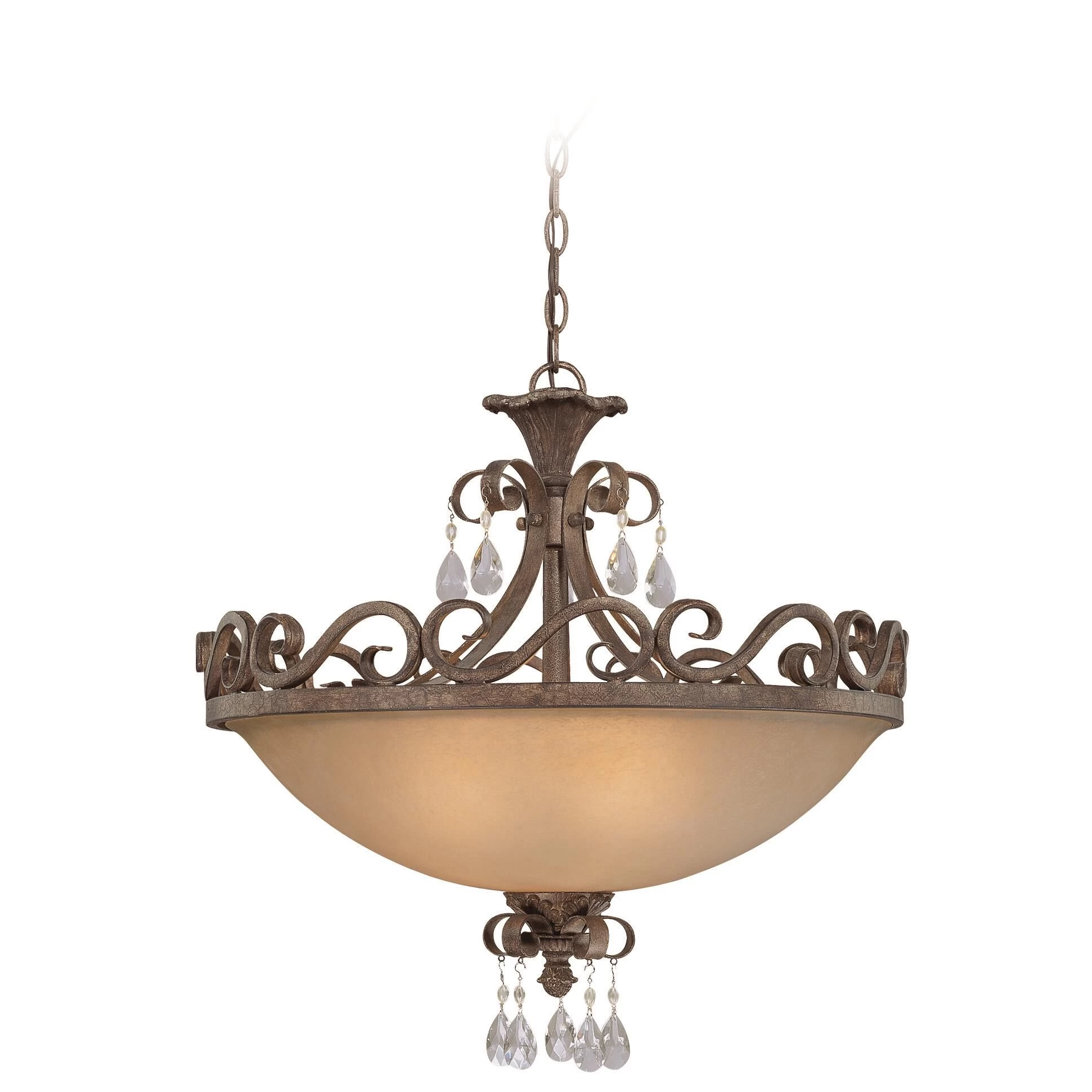 Englewood 24 Inch 4 Light Semi Flush Mount By Craftmade