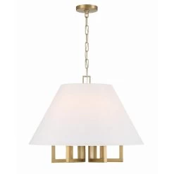 Westwood 24 Inch 6 Light Chandelier By Crystorama