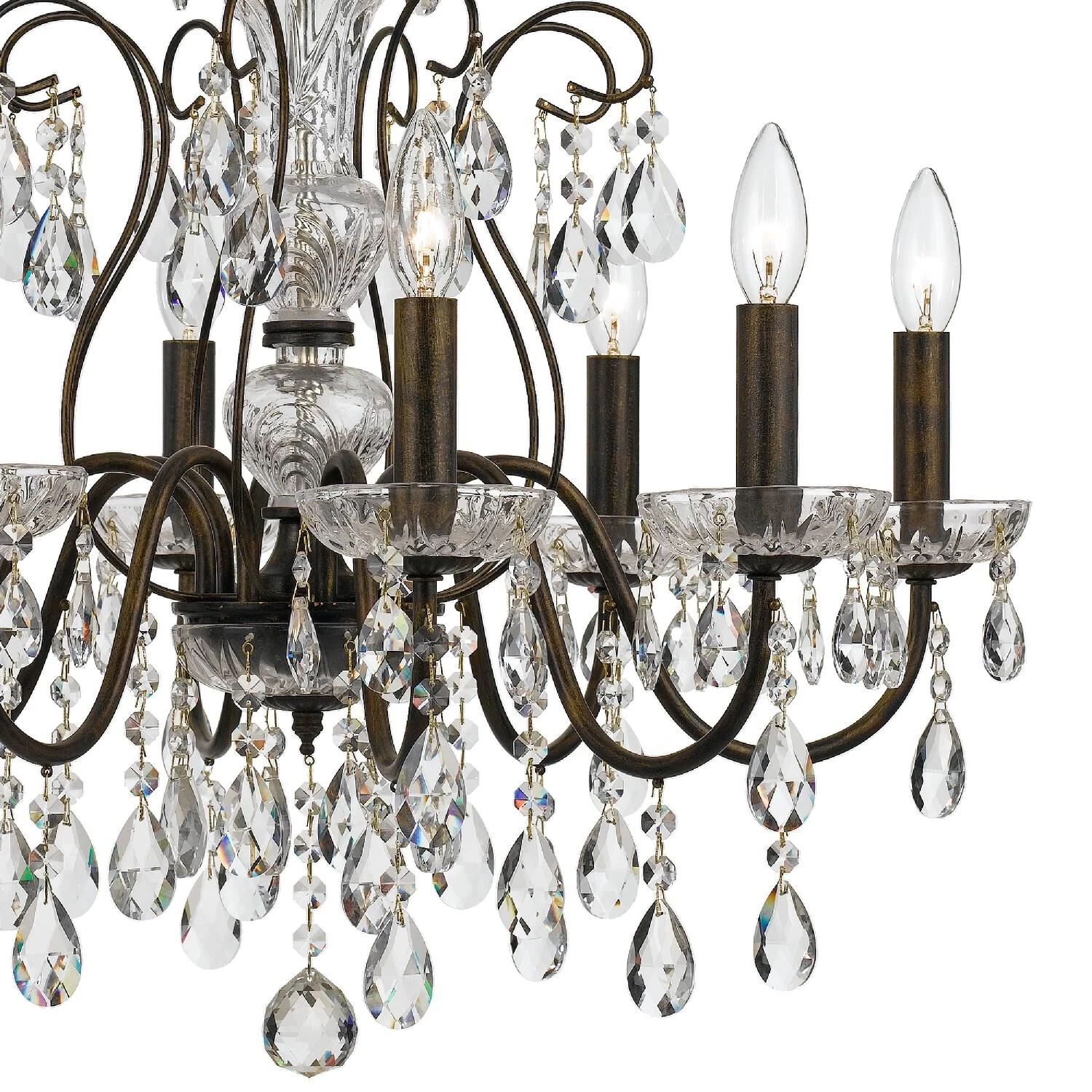Butler 25 Inch 8 Light Chandelier By Crystorama - Image 15