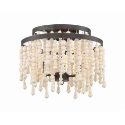 Poppy 14 Inch 3 Light Semi Flush Mount By Crystorama