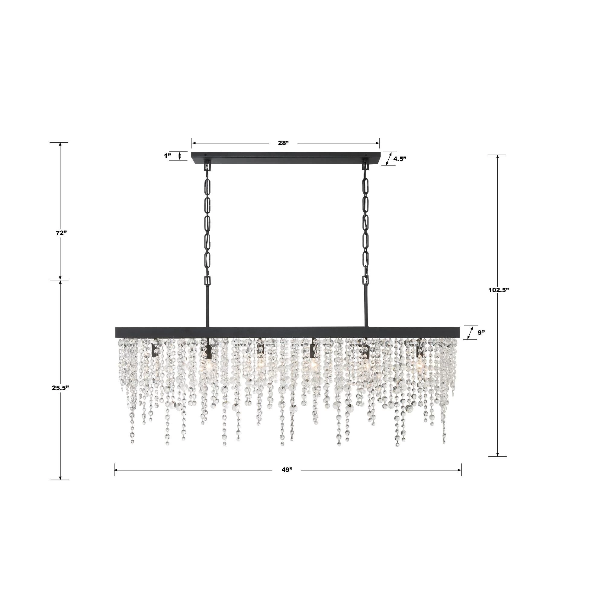 Winham 49 Inch 6 Light Linear Suspension Light By Crystorama - Image 16