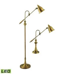 Watson Floor And Table Lamp - Set Of 2 Brass By ELK Home