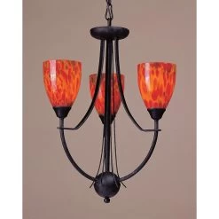 Classico 18 Inch 3 Light Mini Chandelier By ELK Lighting