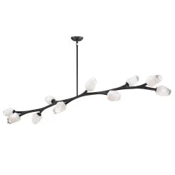 Blossom 70 Inch 10 Light LED Linear Suspension Light By ET2 Lighting