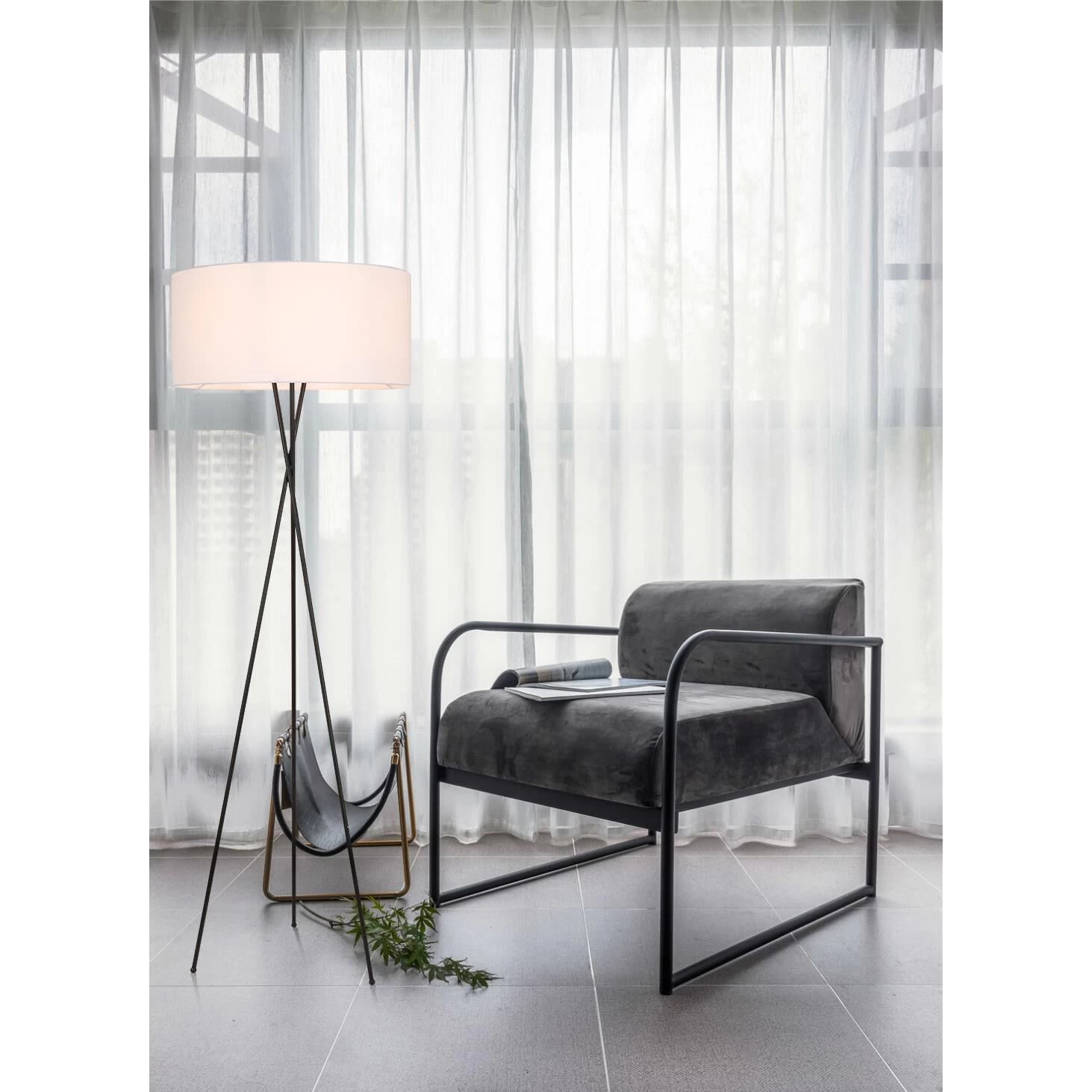 Cason 66 Inch Floor Lamp By Elegant Lighting - Image 2