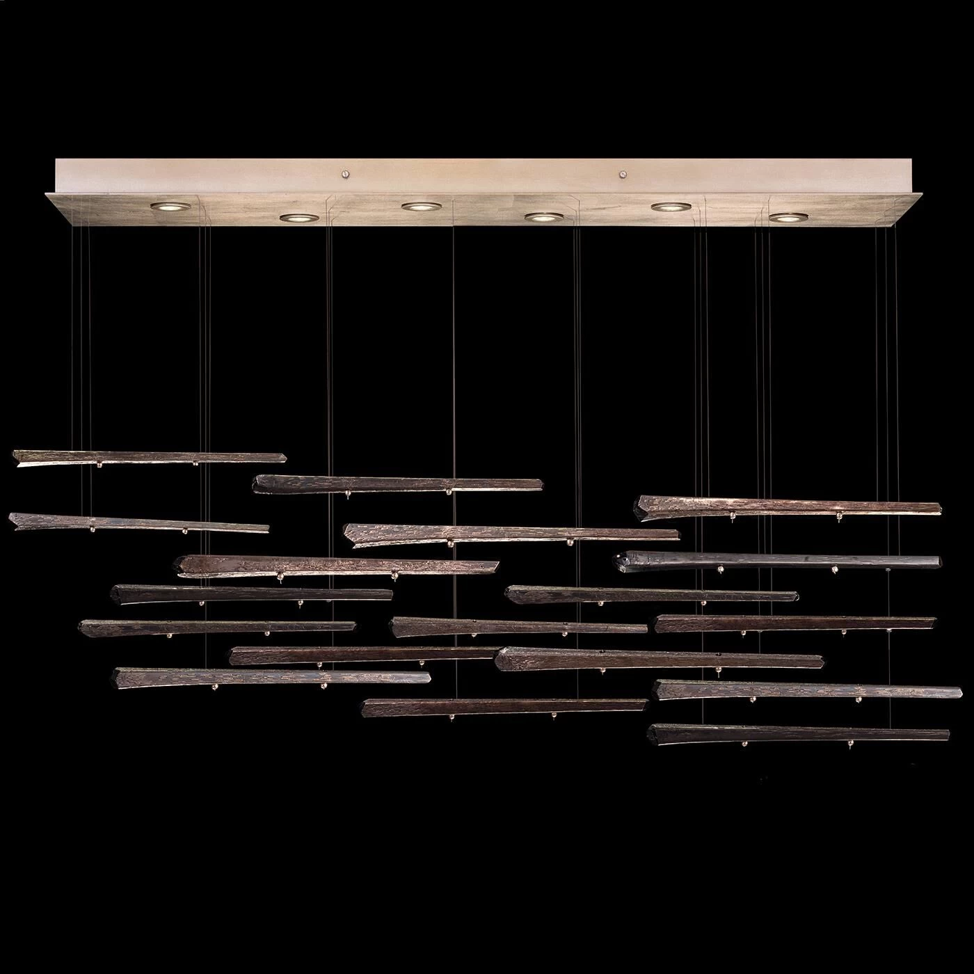 Elevate 59 Inch 8 Light LED Linear Suspension Light By Fine Art Lamps