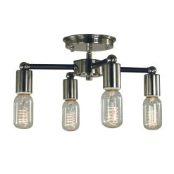 Nebula 14 Inch 4 Light Semi Flush Mount By Framburg