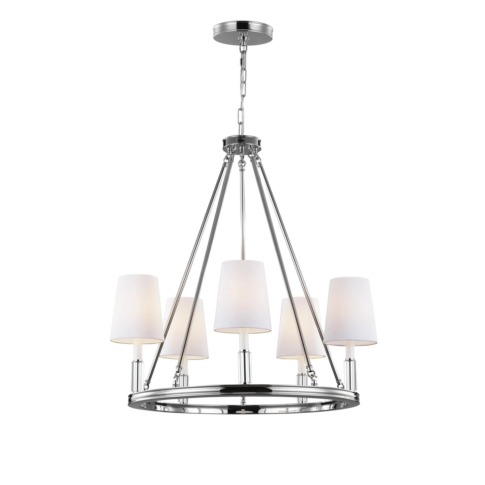Lismore 28 Inch 5 Light Chandelier By Visual Comfort Studio Collection