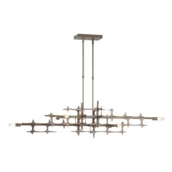 Grid 53 Inch 6 Light Linear Suspension Light By Hubbardton Forge
