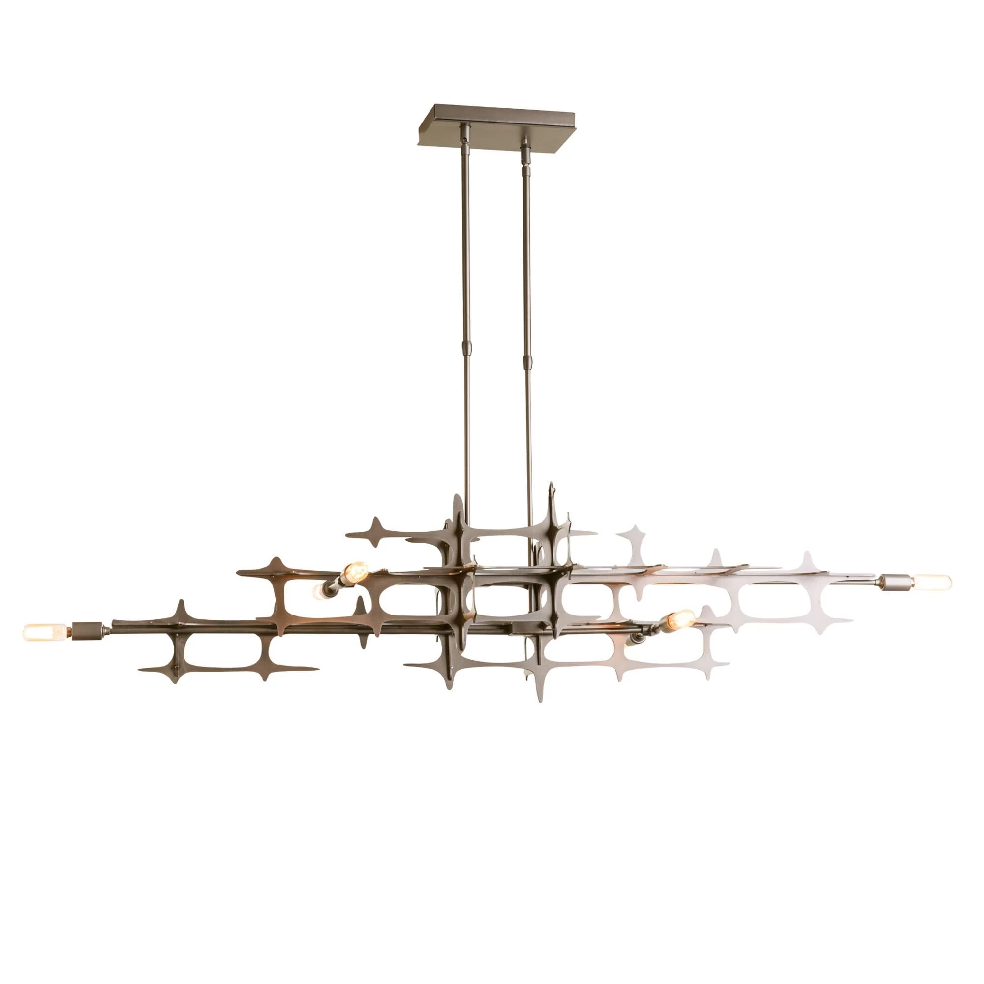 Grid 53 Inch 6 Light Linear Suspension Light By Hubbardton Forge - Image 7