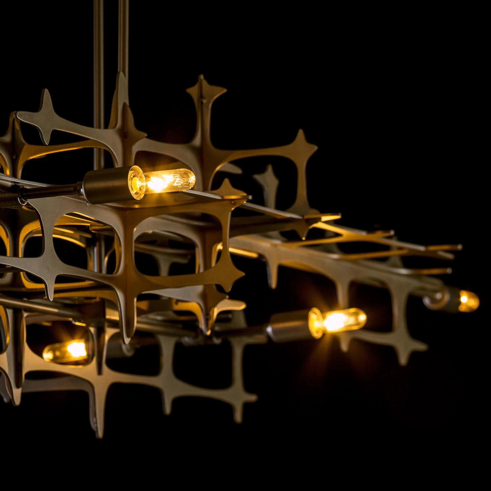 Grid 53 Inch 6 Light Linear Suspension Light By Hubbardton Forge - Image 9