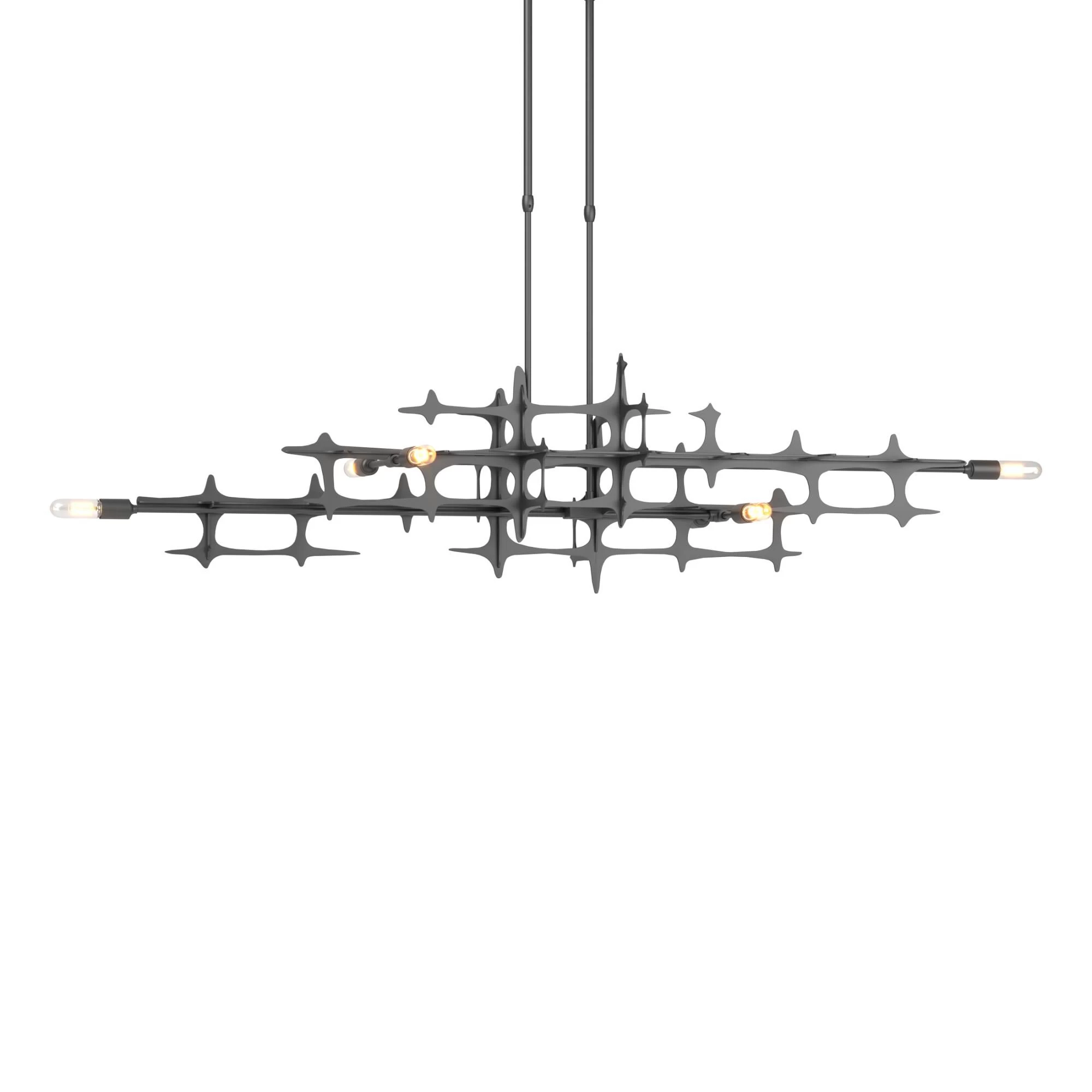 Grid 53 Inch 6 Light Linear Suspension Light By Hubbardton Forge - Image 17