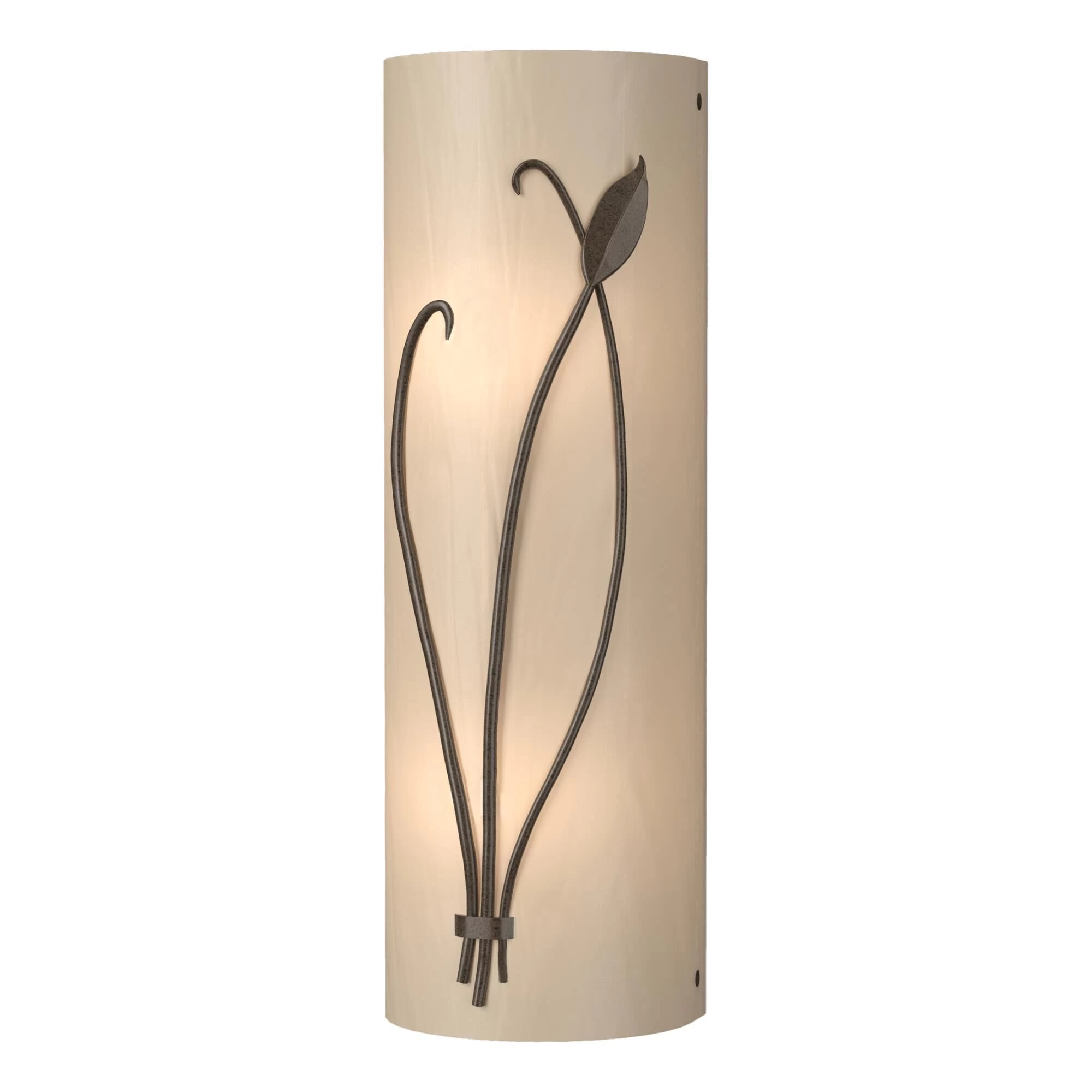 Forged Leaves 17 Inch Wall Sconce By Hubbardton Forge