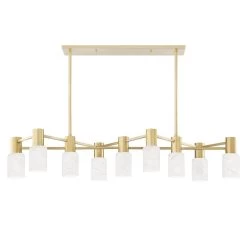 Hudson Valley Centerport 47 Inch 9 Light LED Linear Suspension Light By Hudson Valley Lighting