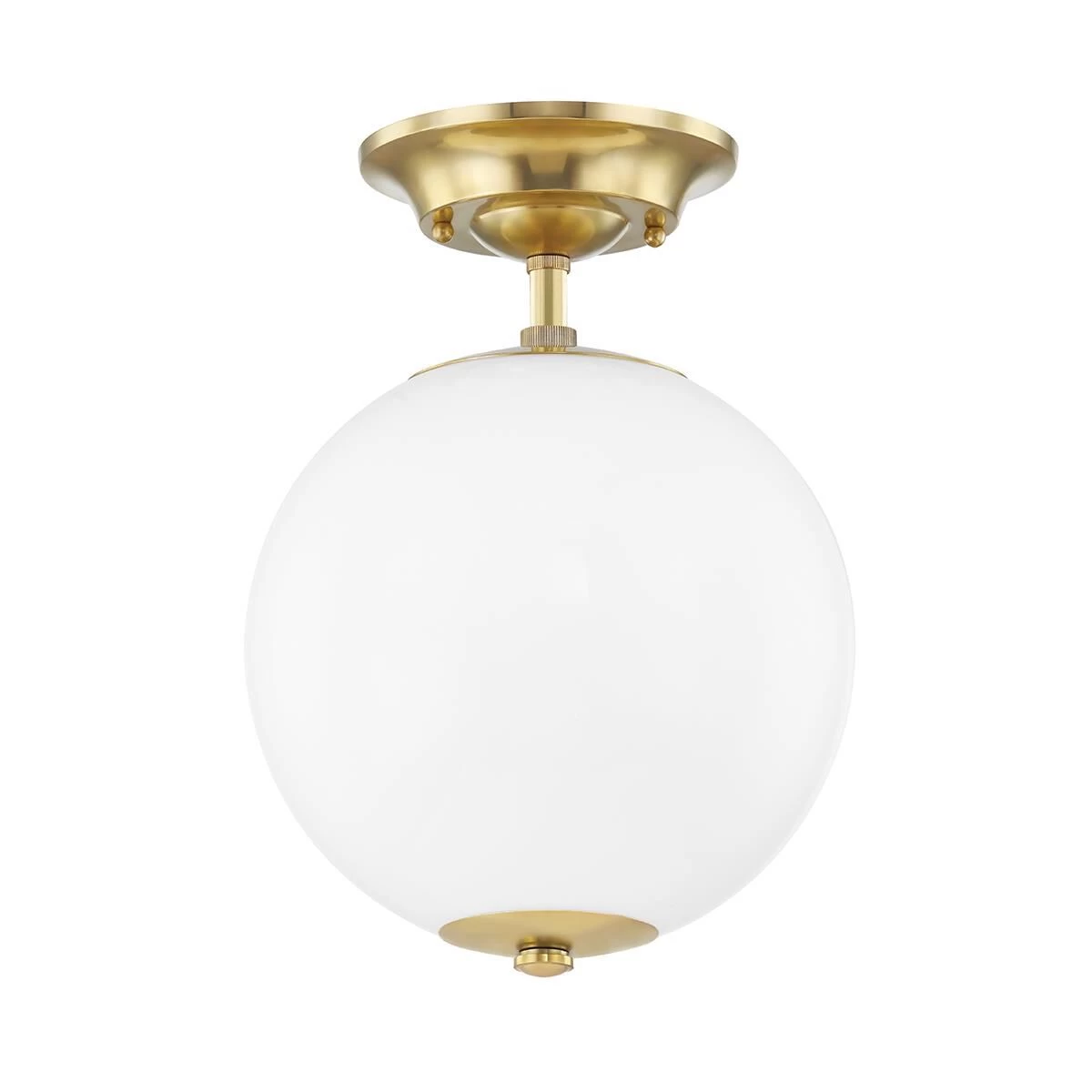 Sphere No.1 13 Inch 1 Light Semi Flush Mount By Hudson Valley Lighting