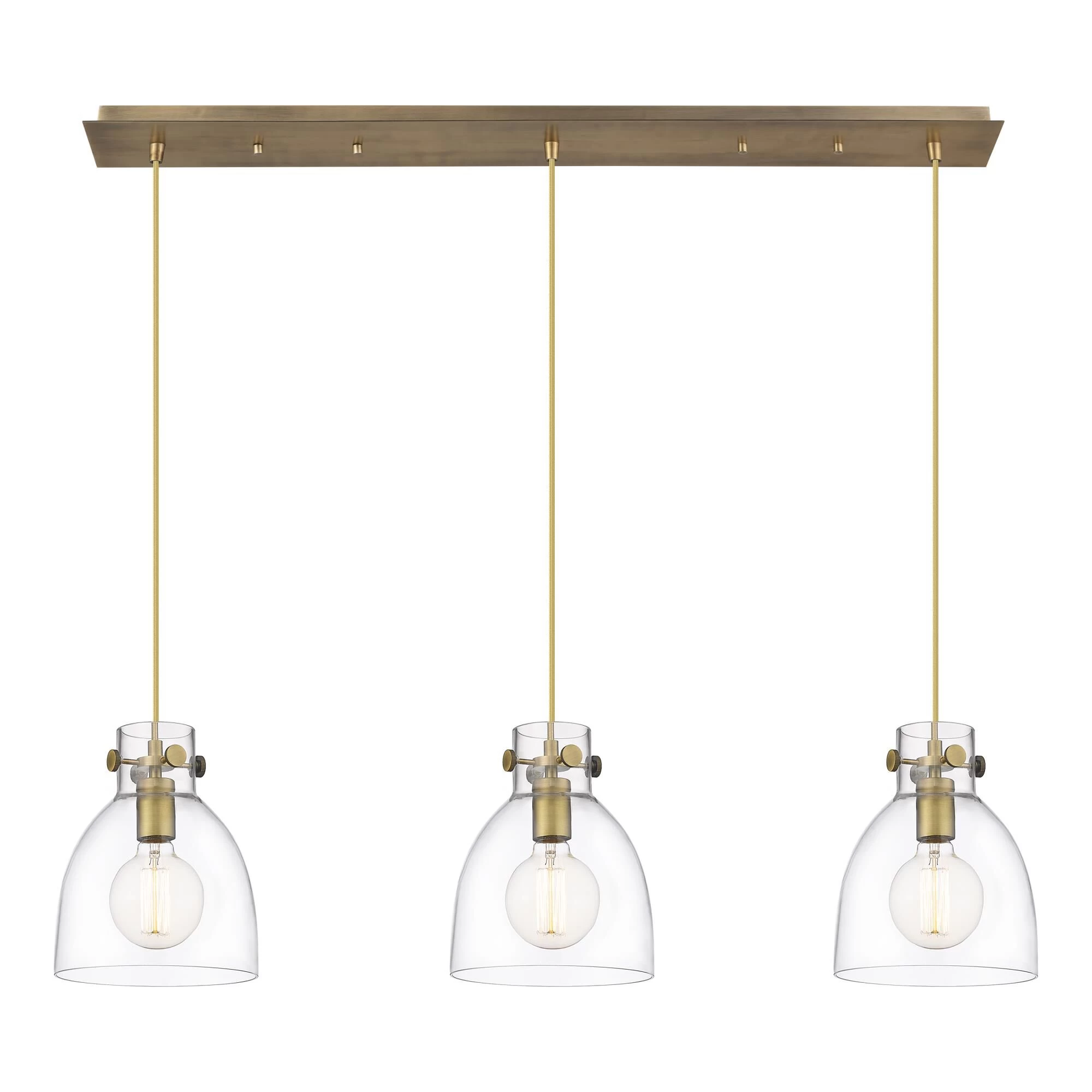 Bruno Marashlian Newton Bell 39 Inch 3 Light Linear Suspension Light By Innovations Lighting - Image 13