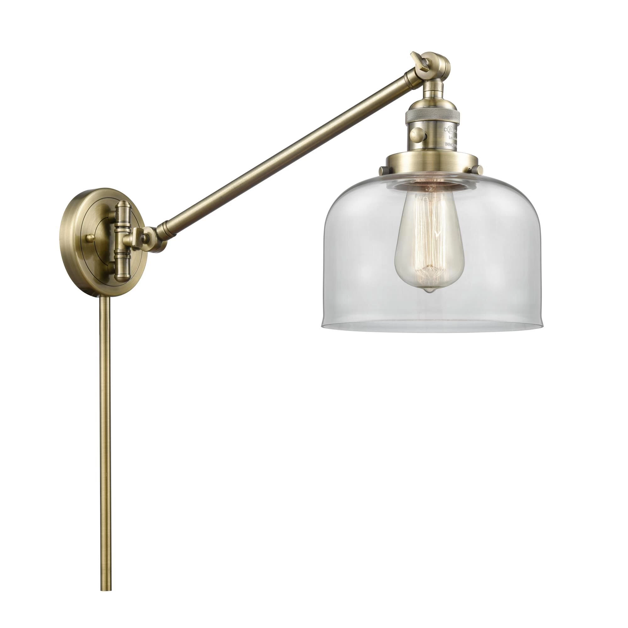 Bruno Marashlian Large Bell Wall Swing Lamp By Innovations Lighting - Image 5