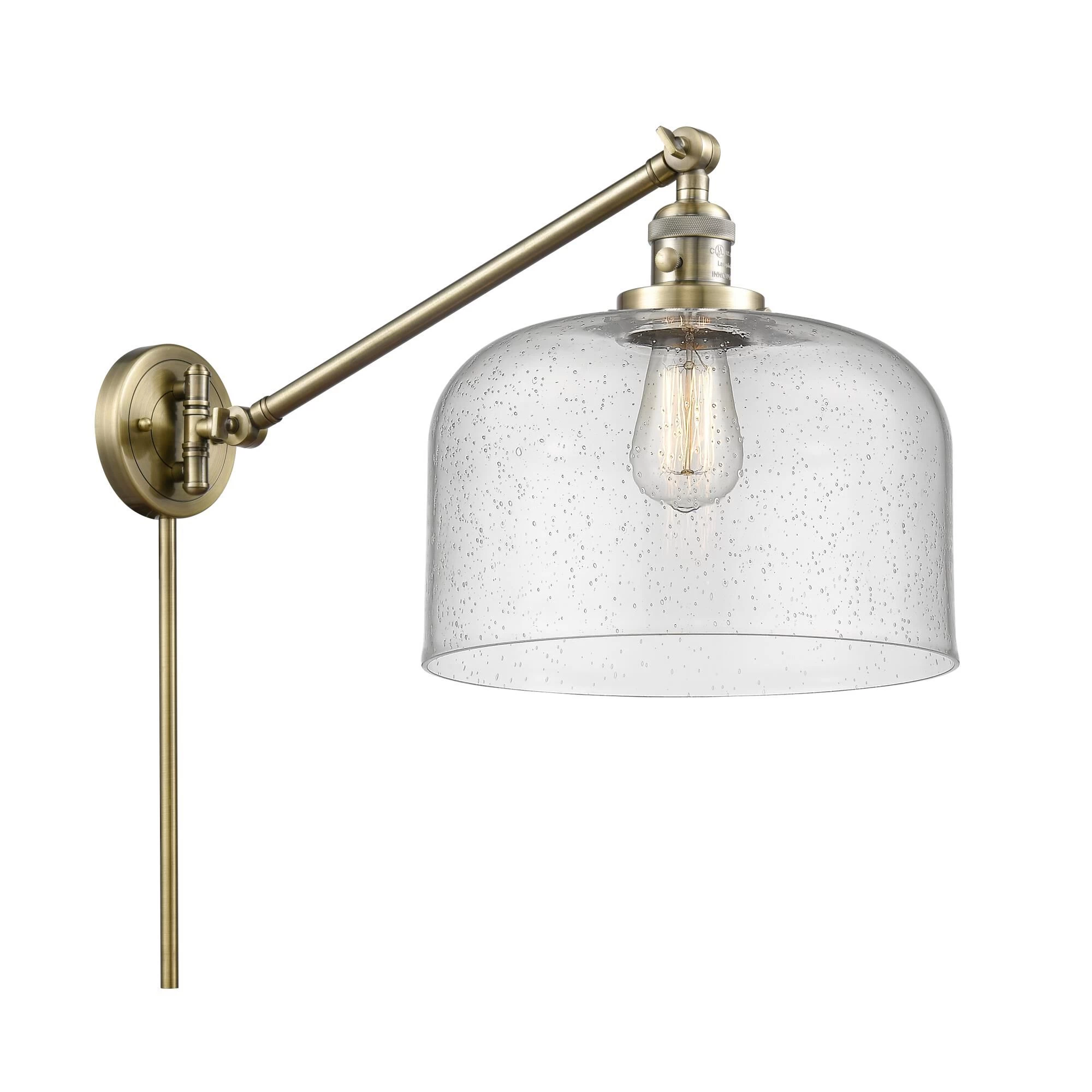 Bruno Marashlian Large Bell Wall Swing Lamp By Innovations Lighting - Image 3