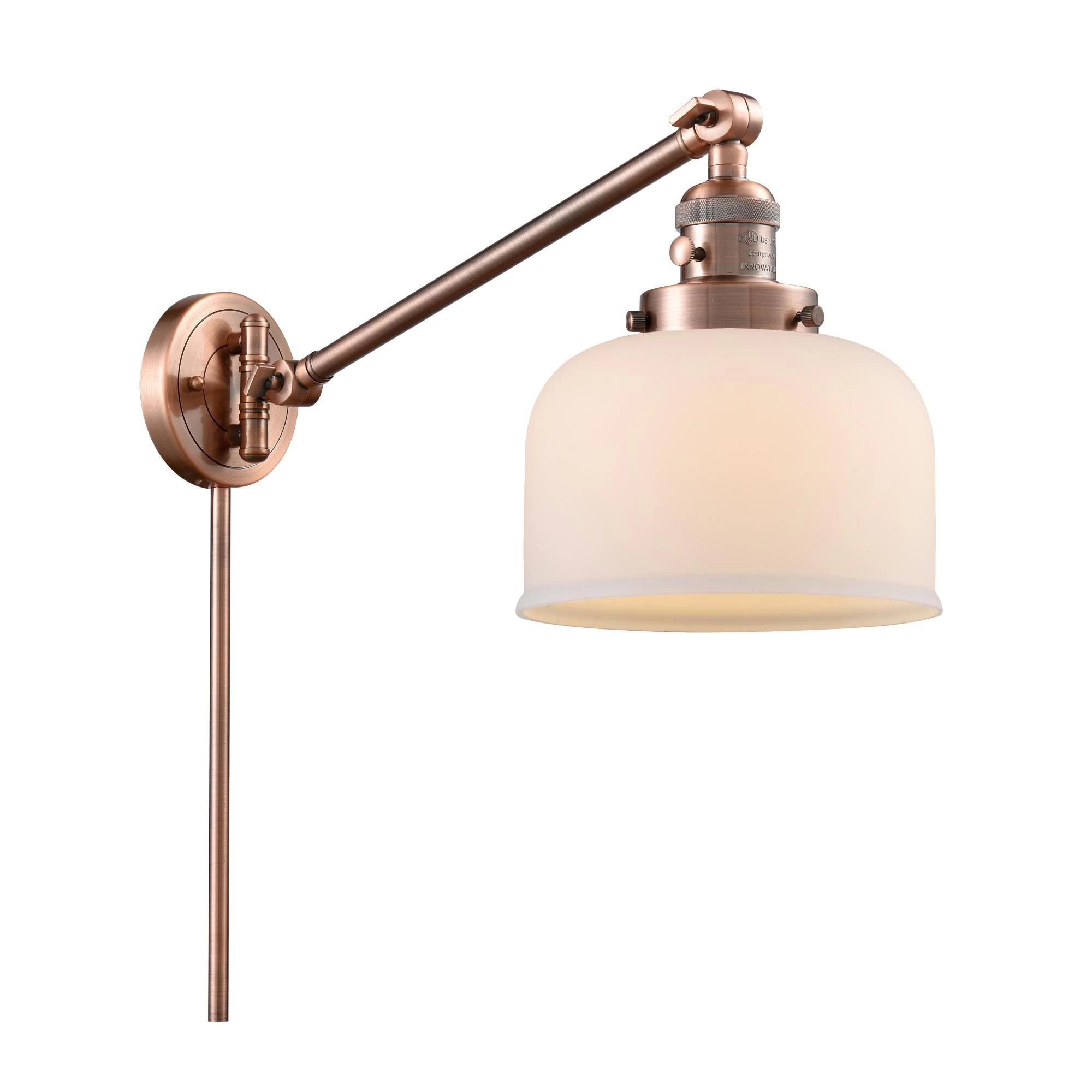 Bruno Marashlian Large Bell Wall Swing Lamp By Innovations Lighting - Image 11