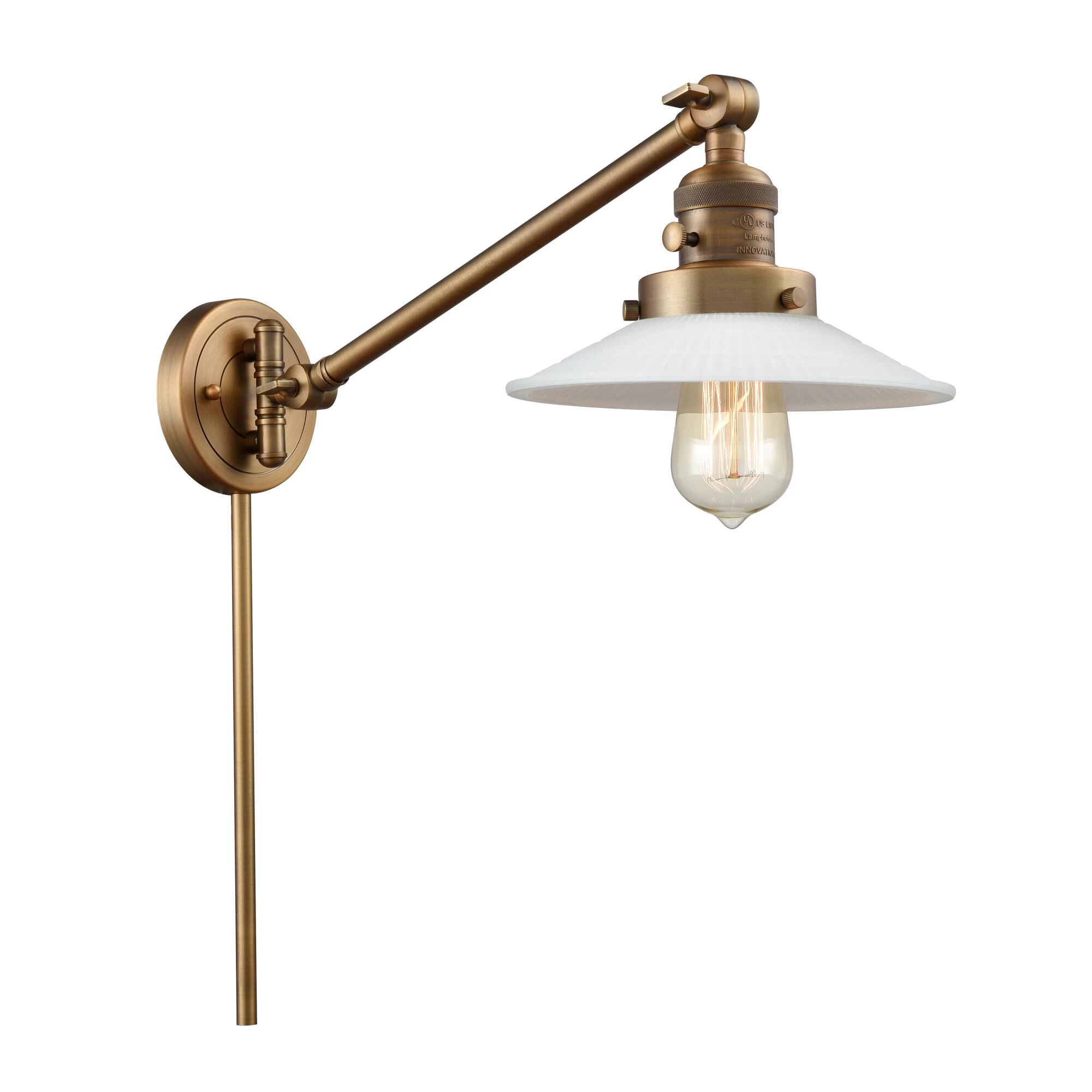 Bruno Marashlian Halophane Wall Swing Lamp By Innovations Lighting - Image 2