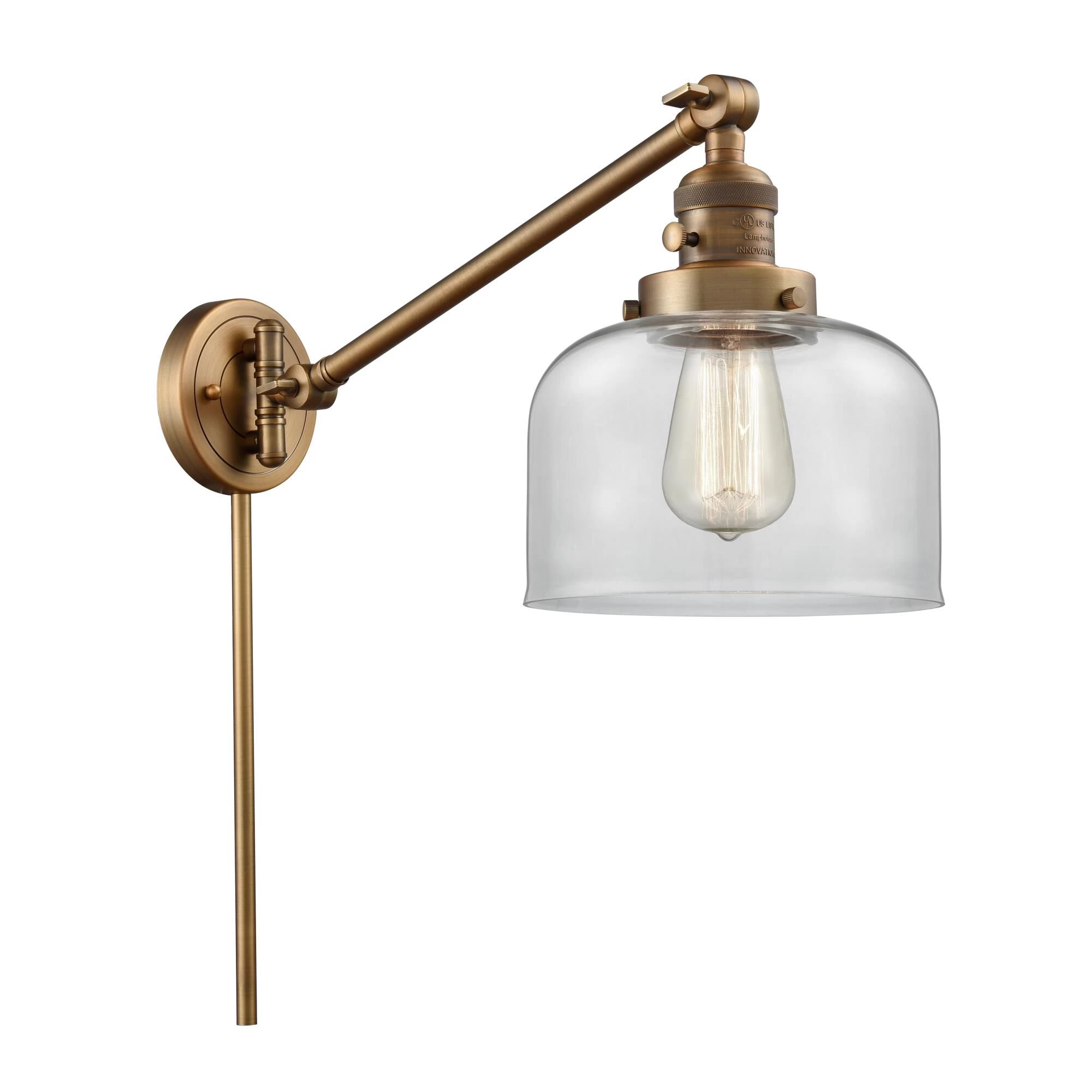 Bruno Marashlian Large Bell Wall Swing Lamp By Innovations Lighting