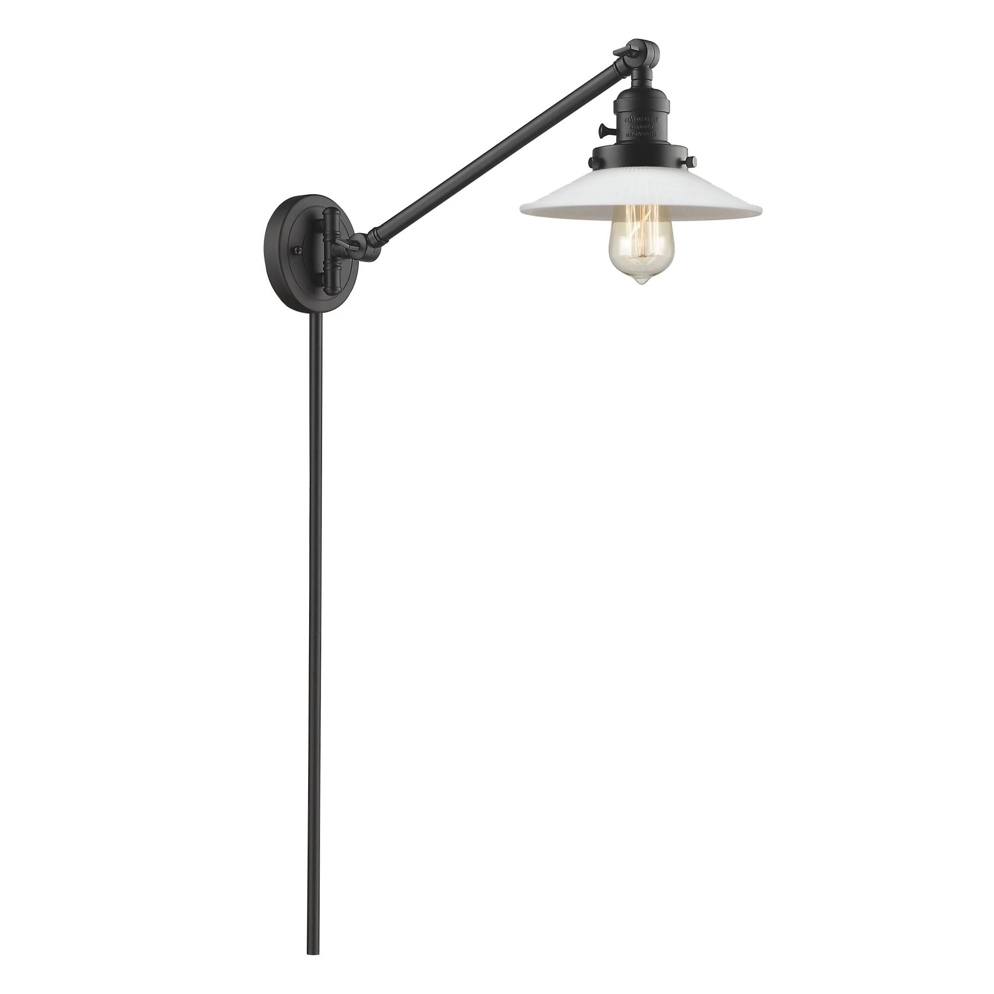 Bruno Marashlian Halophane Wall Swing Lamp By Innovations Lighting - Image 5