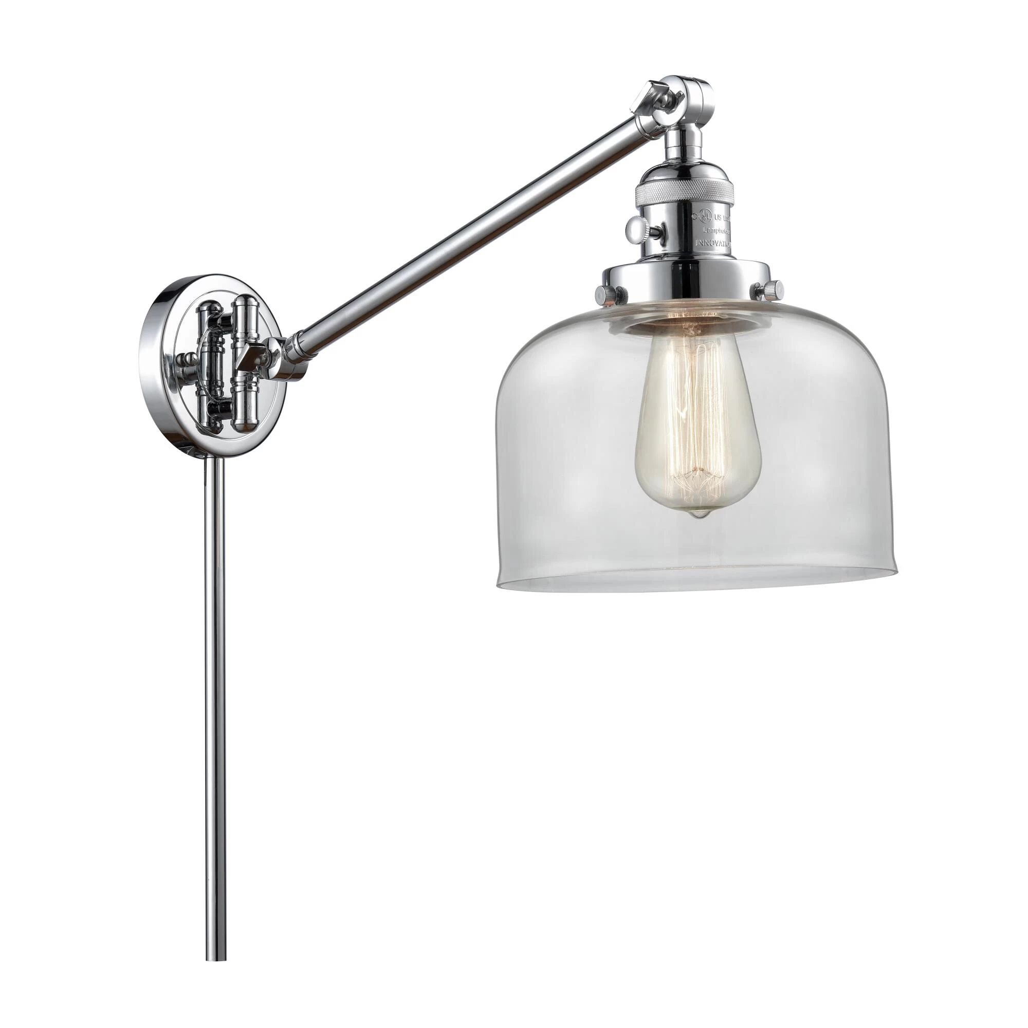 Bruno Marashlian Large Bell Wall Swing Lamp By Innovations Lighting - Image 13