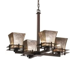 Fusion 25 Inch 4 Light Chandelier By Justice Design Group
