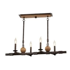 Hampton 32 Inch 4 Light Linear Suspension Light By Kalco Lighting