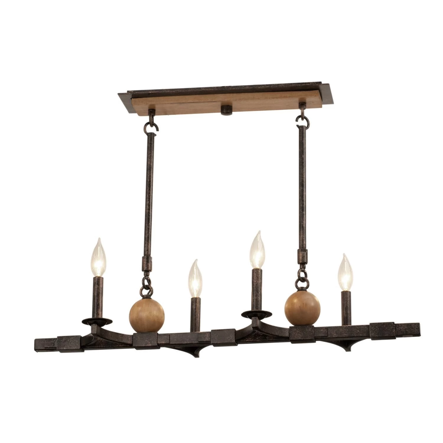 Hampton 32 Inch 4 Light Linear Suspension Light By Kalco Lighting