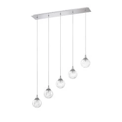 Fybra 34 Inch 5 Light Linear Suspension Light By Kendal Lighting