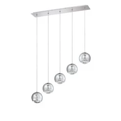Spumante 35 Inch 5 Light Linear Suspension Light By Kendal Lighting
