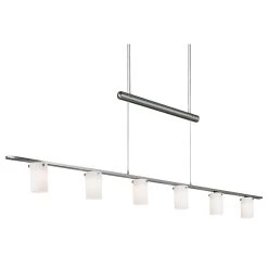 Counter Weights 47 Inch 6 Light Linear Suspension Light By Kovacs