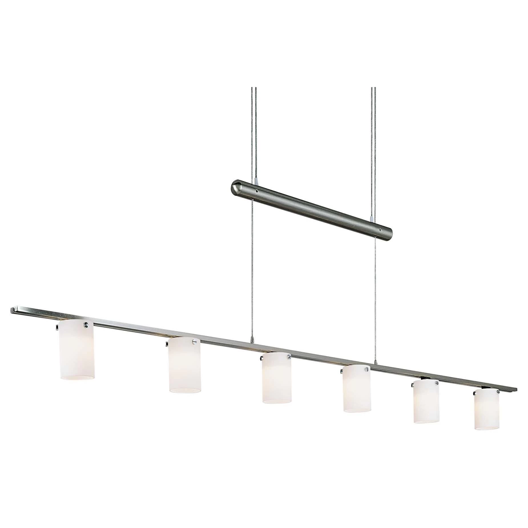 Counter Weights 47 Inch 6 Light Linear Suspension Light By Kovacs