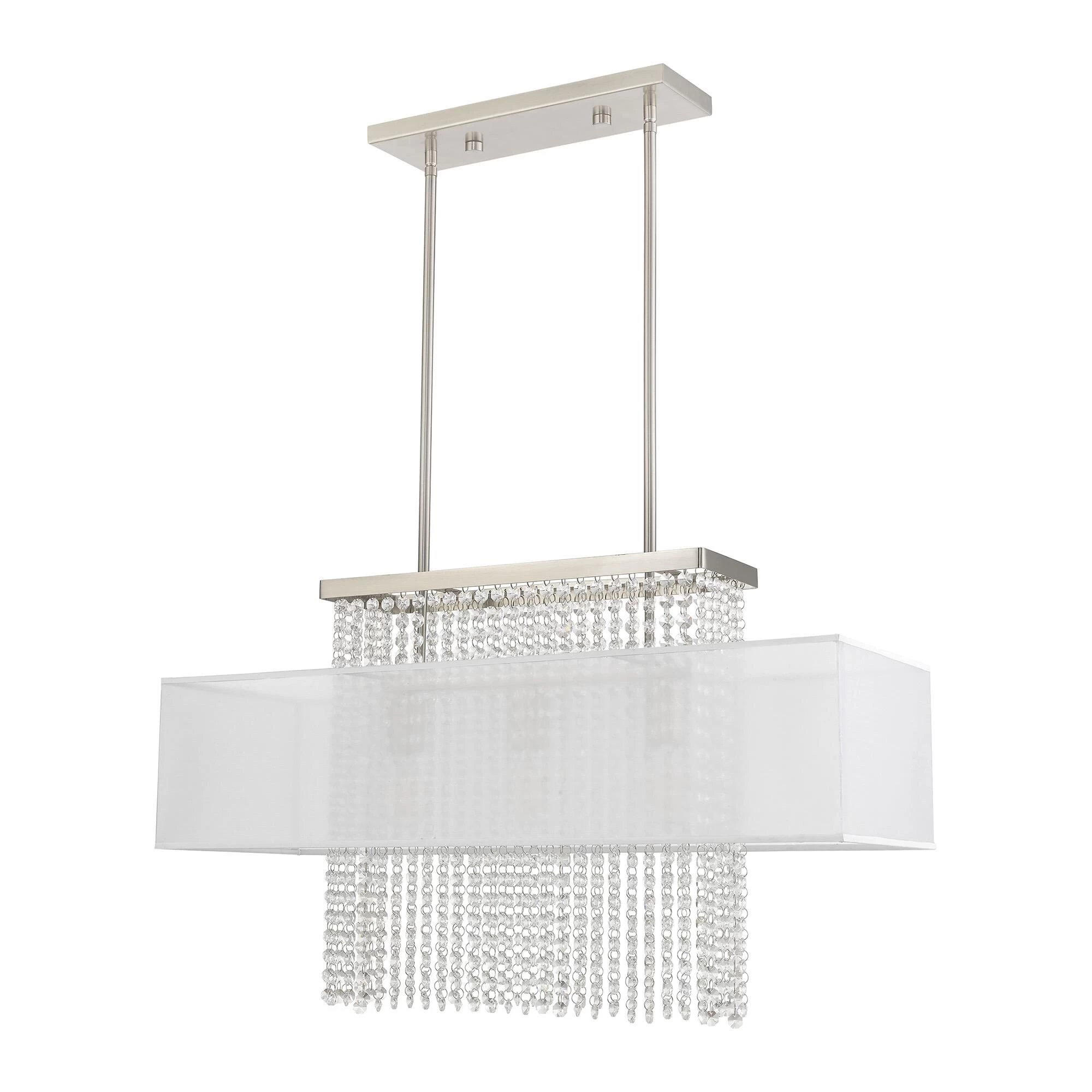 Bella Vista 30 Inch 3 Light Linear Suspension Light By Livex Lighting - Image 2