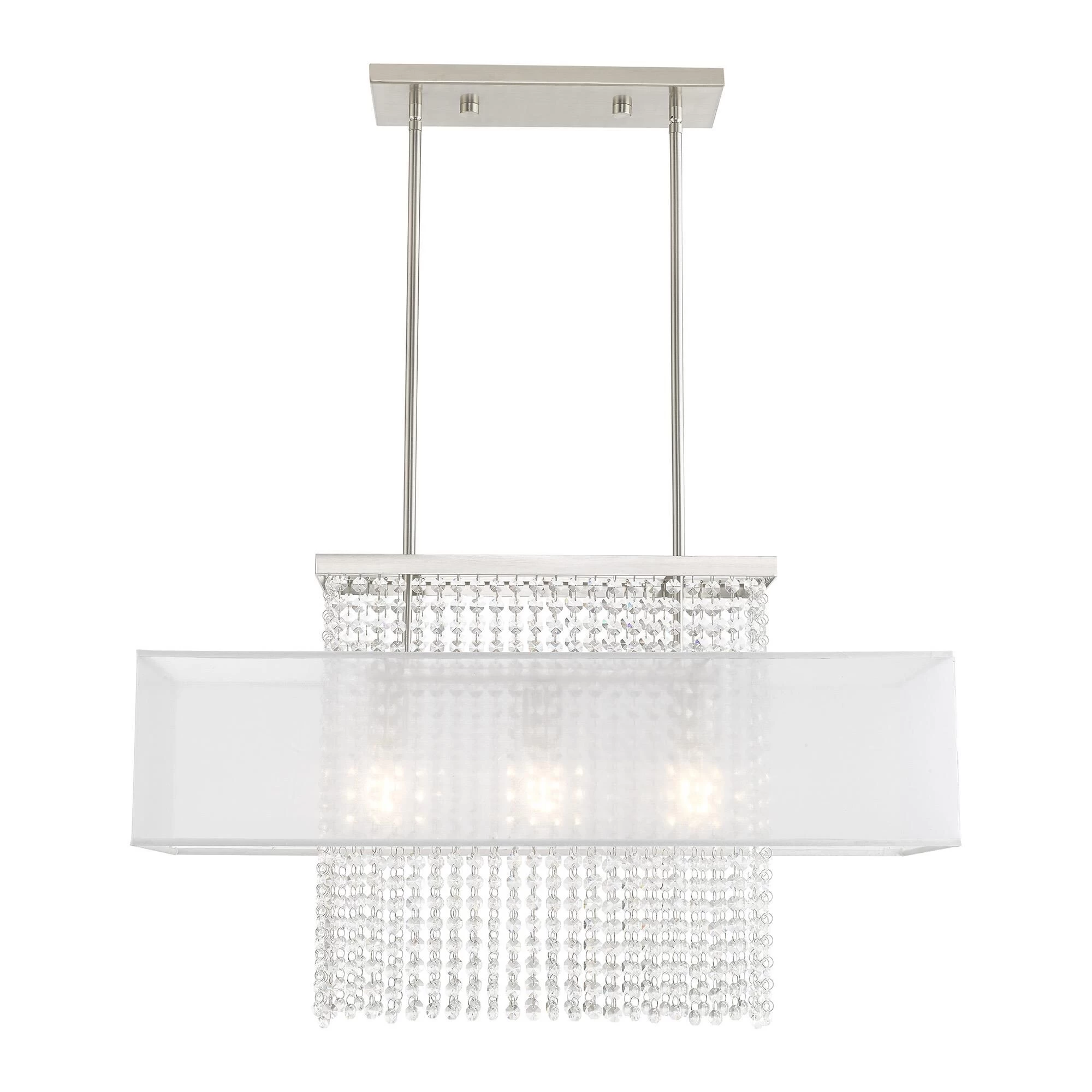 Bella Vista 30 Inch 3 Light Linear Suspension Light By Livex Lighting - Image 3