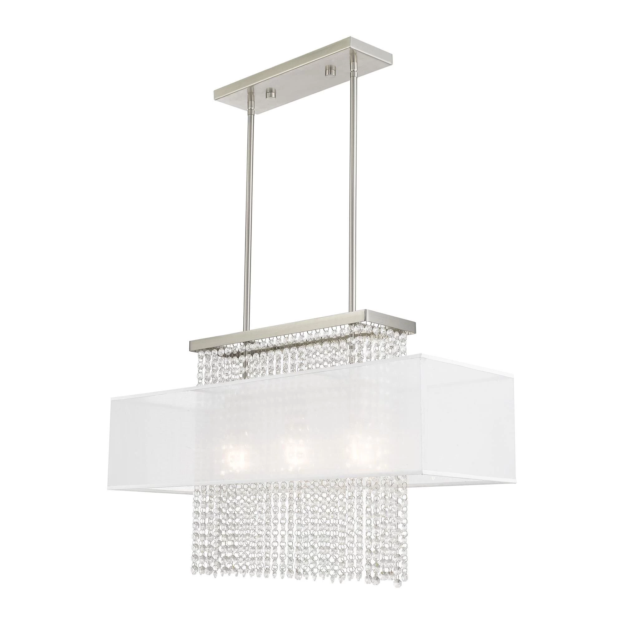 Bella Vista 30 Inch 3 Light Linear Suspension Light By Livex Lighting - Image 5
