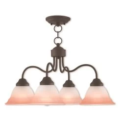 Wynnewood 24 Inch 4 Light Chandelier By Livex Lighting