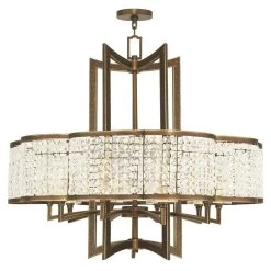 Grammercy 34 Inch 10 Light Chandelier By Livex Lighting