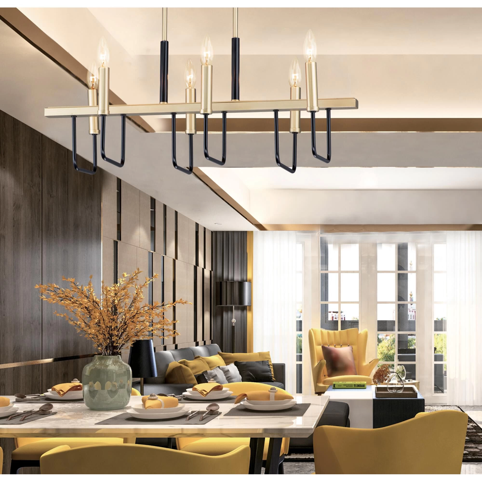 Sullivan 30 Inch 6 Light Linear Suspension Light By Maxim Lighting - Image 2