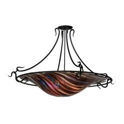 Marina 36 Inch 3 Light Semi Flush Mount By Meyda Lighting