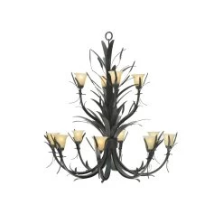 Flowering Wheat 52 Inch 12 Light Chandelier By Meyda Lighting