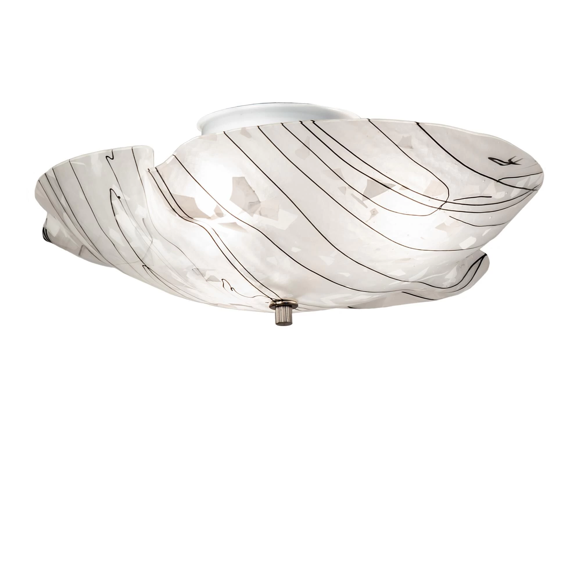 Metro Fusion 16 Inch 3 Light Flush Mount By Meyda Lighting